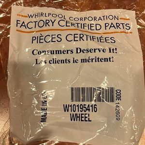 Whirlpool dishwasher parts